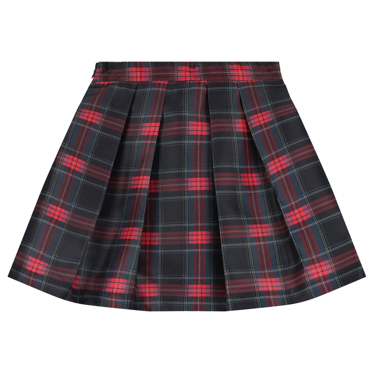 Girls Red & Navy Blue Skirt Set, 1, hi-res image number null