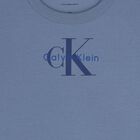 تي شيرت أولاد بالشعار باللون الأزرق, 1, hi-res