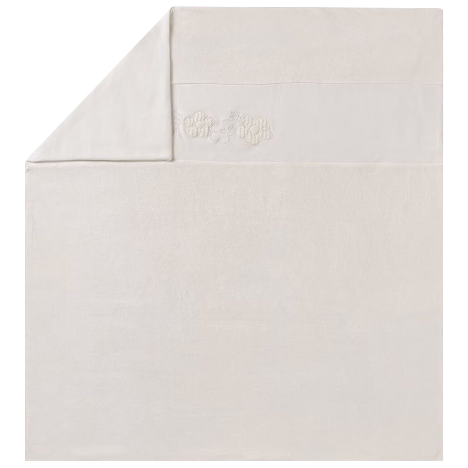 Ivory Floral Baby Blanket, 3, hi-res