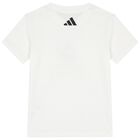 Boys White Mercedes Logo T-Shirt, 1, hi-res