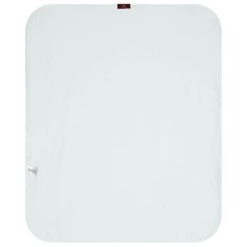 Baby Boys Blue & White Teddy Bear Logo Blanket