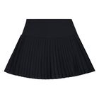 Girls Navy Blue Pleated Skirt, 1, hi-res