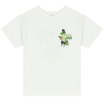 Boys Ivory Crocodile T-Shirt