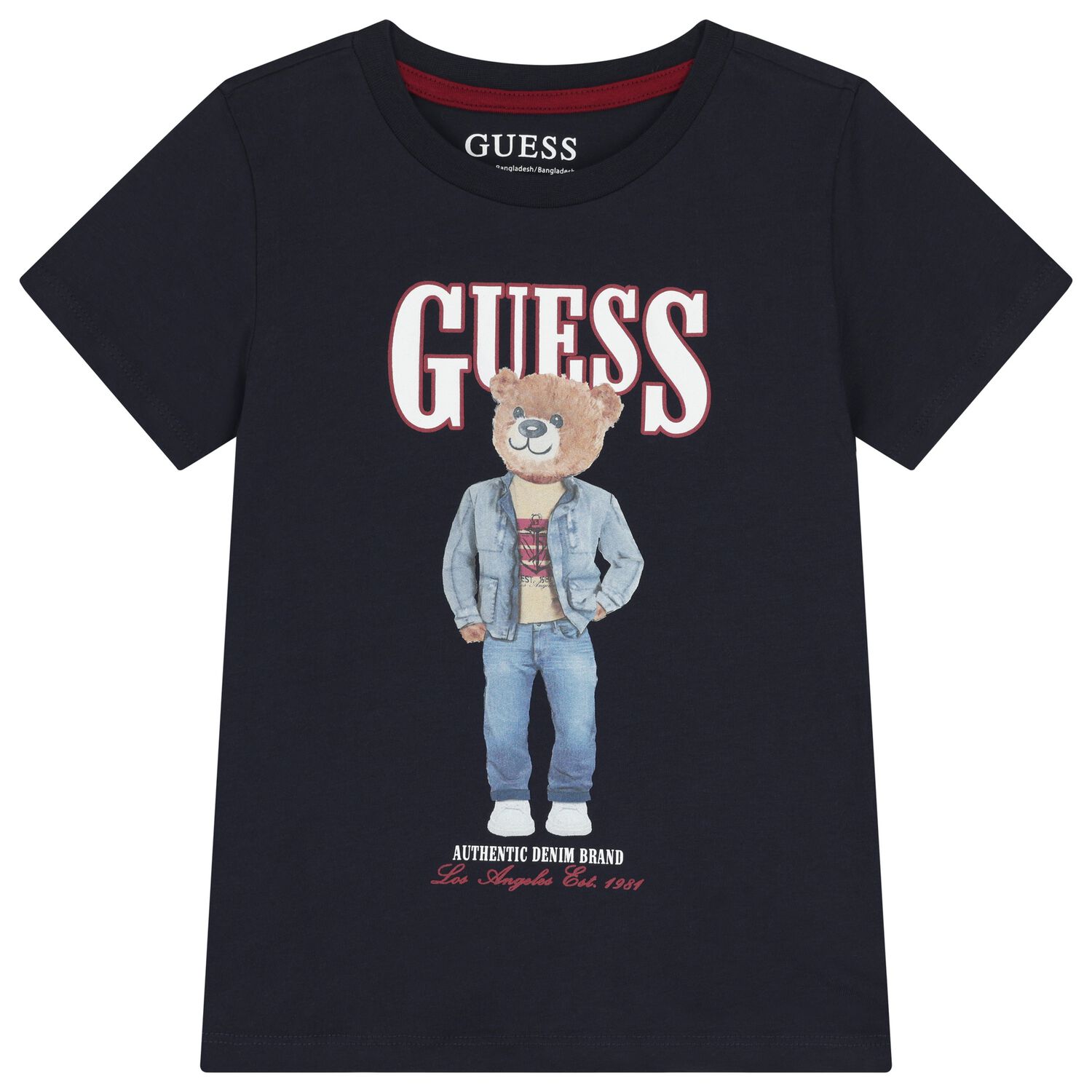 تيشيرت اولاد بالشعار تيدى بير باللون الكحلى , 5, hi-res