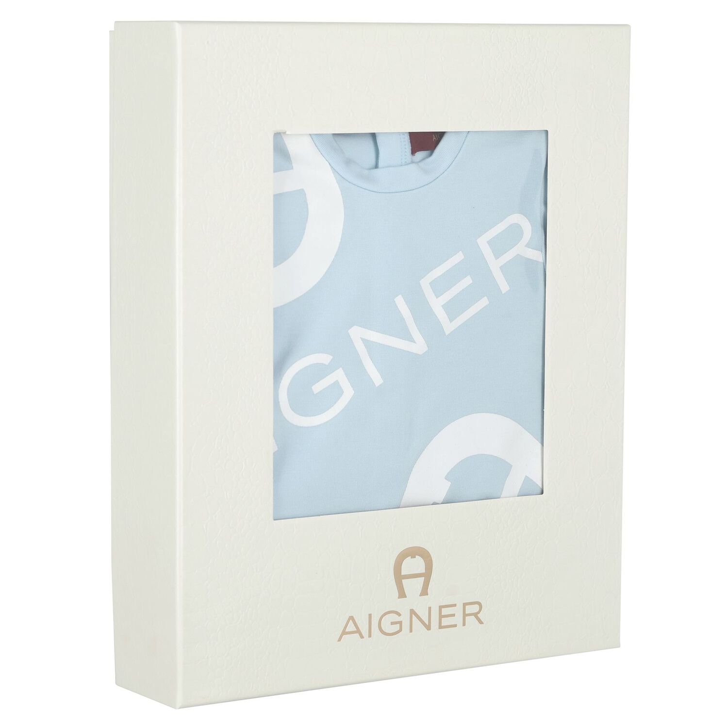 Boys Blue & White Babygrow, Hat & Bib Gift Set, 1, hi-res