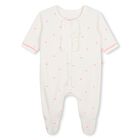 Baby Girls Ivory & Pink Heart Babygrow Gift Set, 1, hi-res