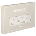 بطانية أطفال بطبعة دب وأرنب باللون العاجى, 1, hi-res