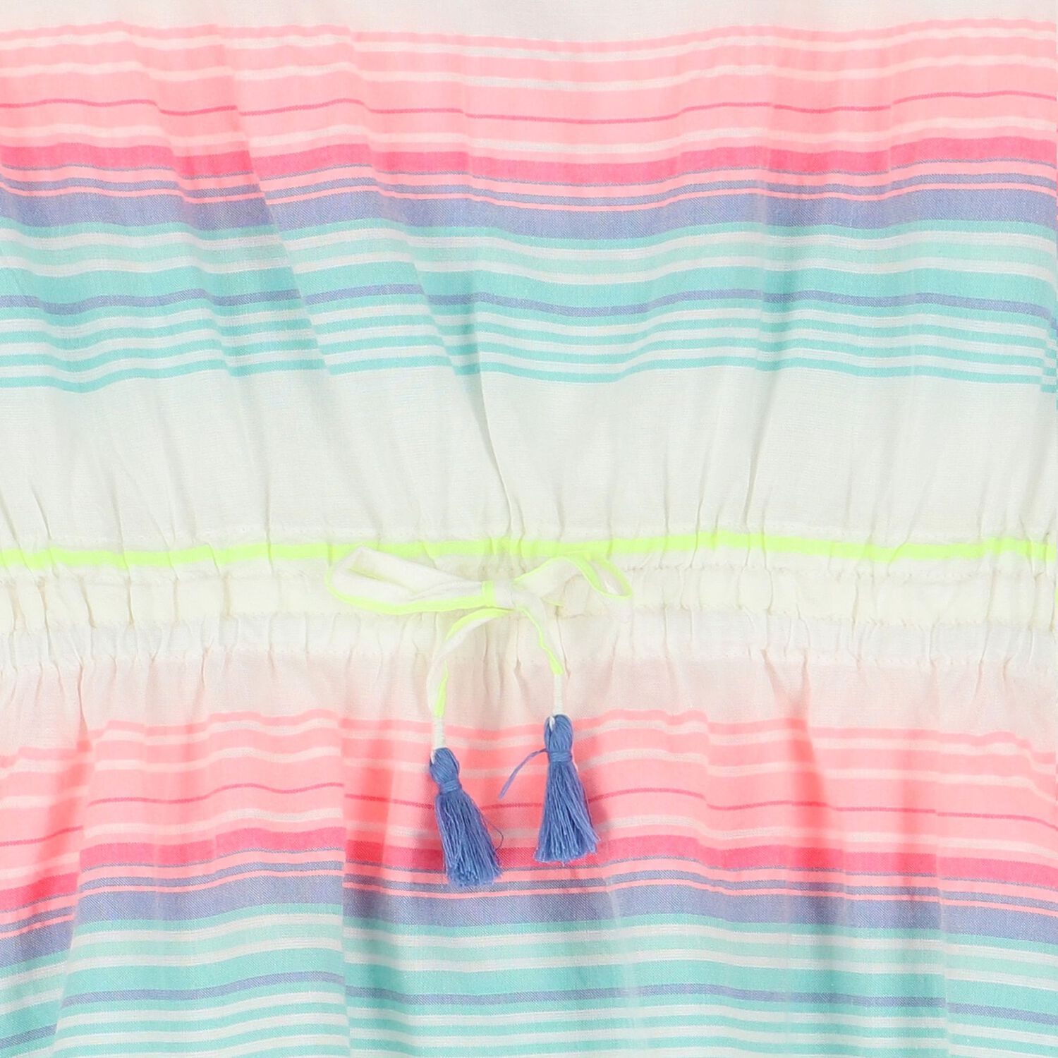 Girls White Striped Kaftan, 1, hi-res image number null