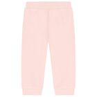 بدلة بنات رياضية بالشعار باللون الوردي, 1, hi-res