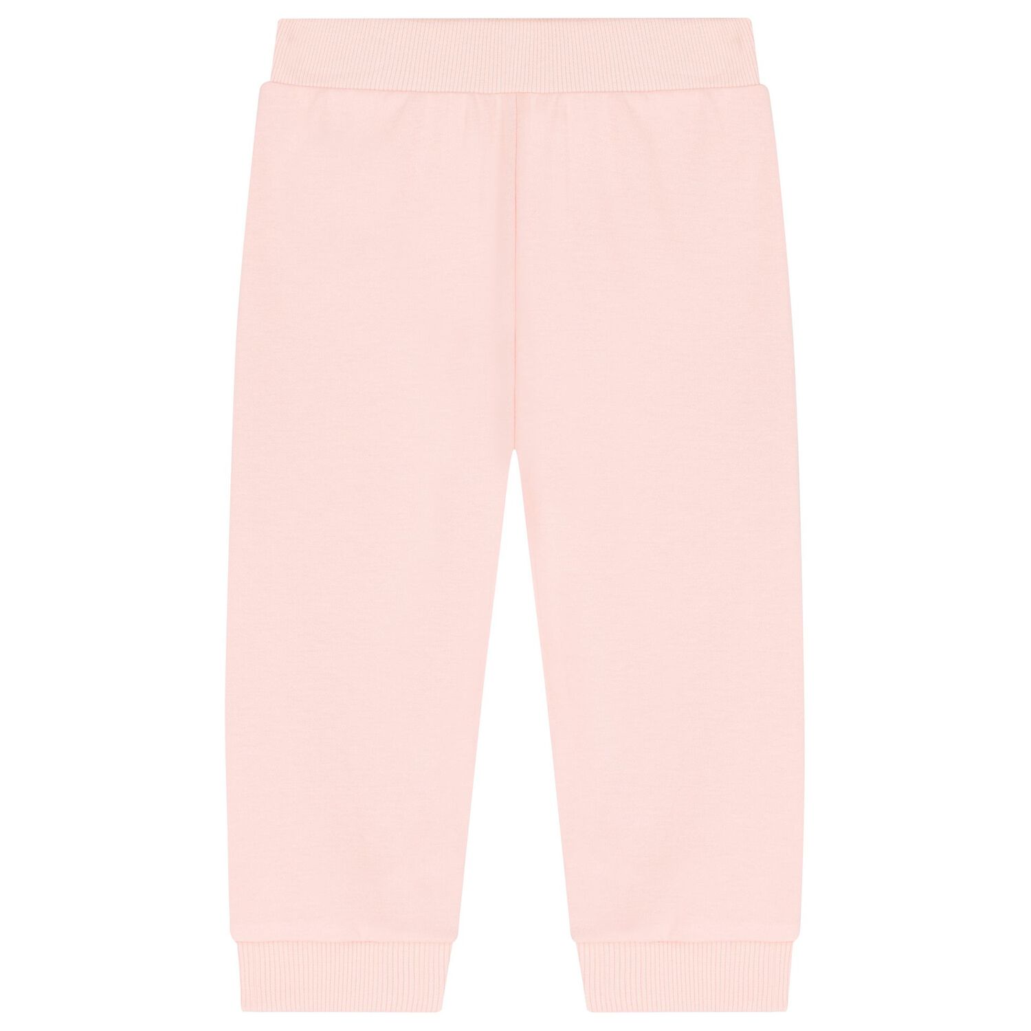 بدلة بنات رياضية بالشعار باللون الوردي, 1, hi-res