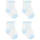 Baby Boys White & Blue Socks ( 2-Pack ), 1, hi-res