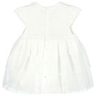 Baby Girls White Tulle Dress Set, 1, hi-res