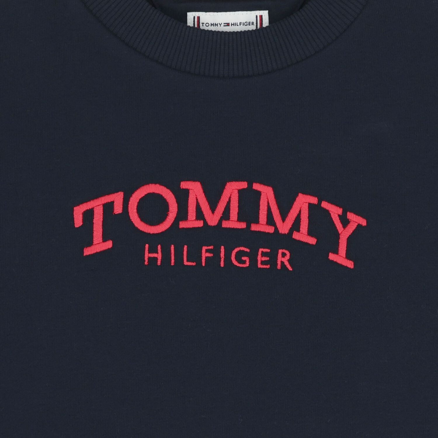 سويت شيرت بنات بالشعار باللون الكحلى , 1, hi-res