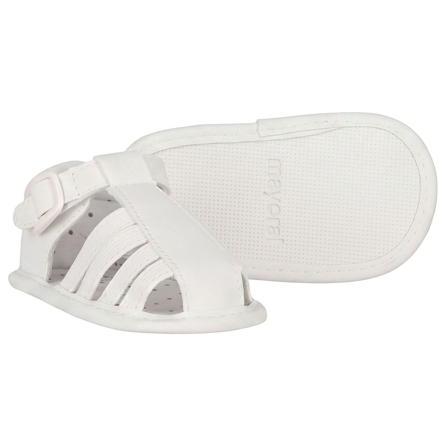 Baby Boys White Sandals, 3, hi-res