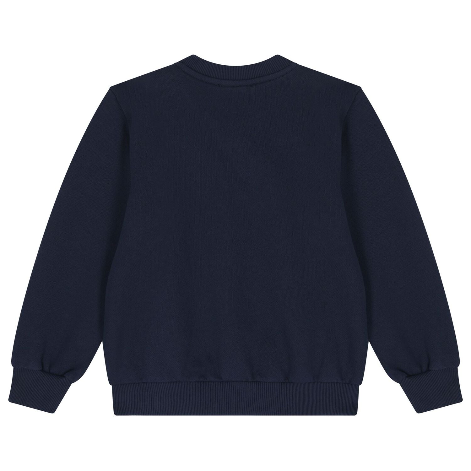 Girls Navy Blue Floral Logo Sweatshirt, 2, hi-res