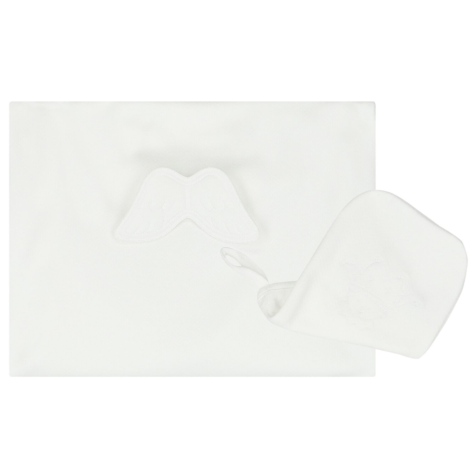 White Angel Wings Baby Towel Set, 1, hi-res image number null