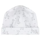 Ivory & Grey Giraffe Baby Hat, 1, hi-res