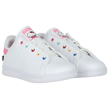 White & Pink Hello Kitty Stan Smith Trainers