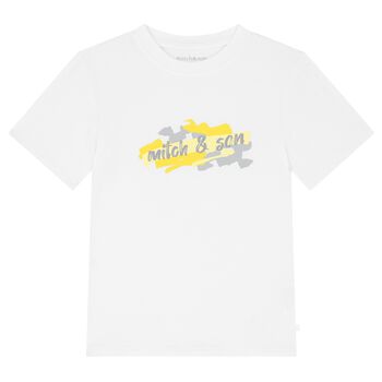 Boys White Logo T-Shirt