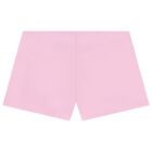 Girls Pink Logo Shorts, 1, hi-res