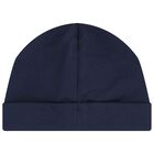 Navy Blue Teddy Bear Logo Babygrow Gift Set, 3, hi-res