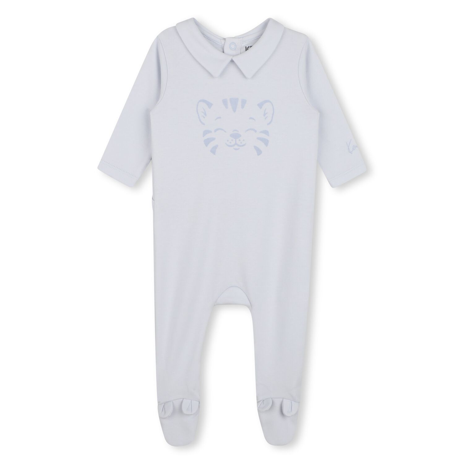 Baby Boys Blue Tiger Babygrow, 1, hi-res
