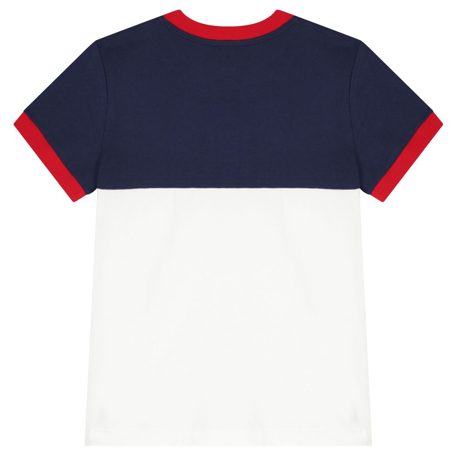 Boys Navy Blue & White Logo T-Shirt, 1, hi-res