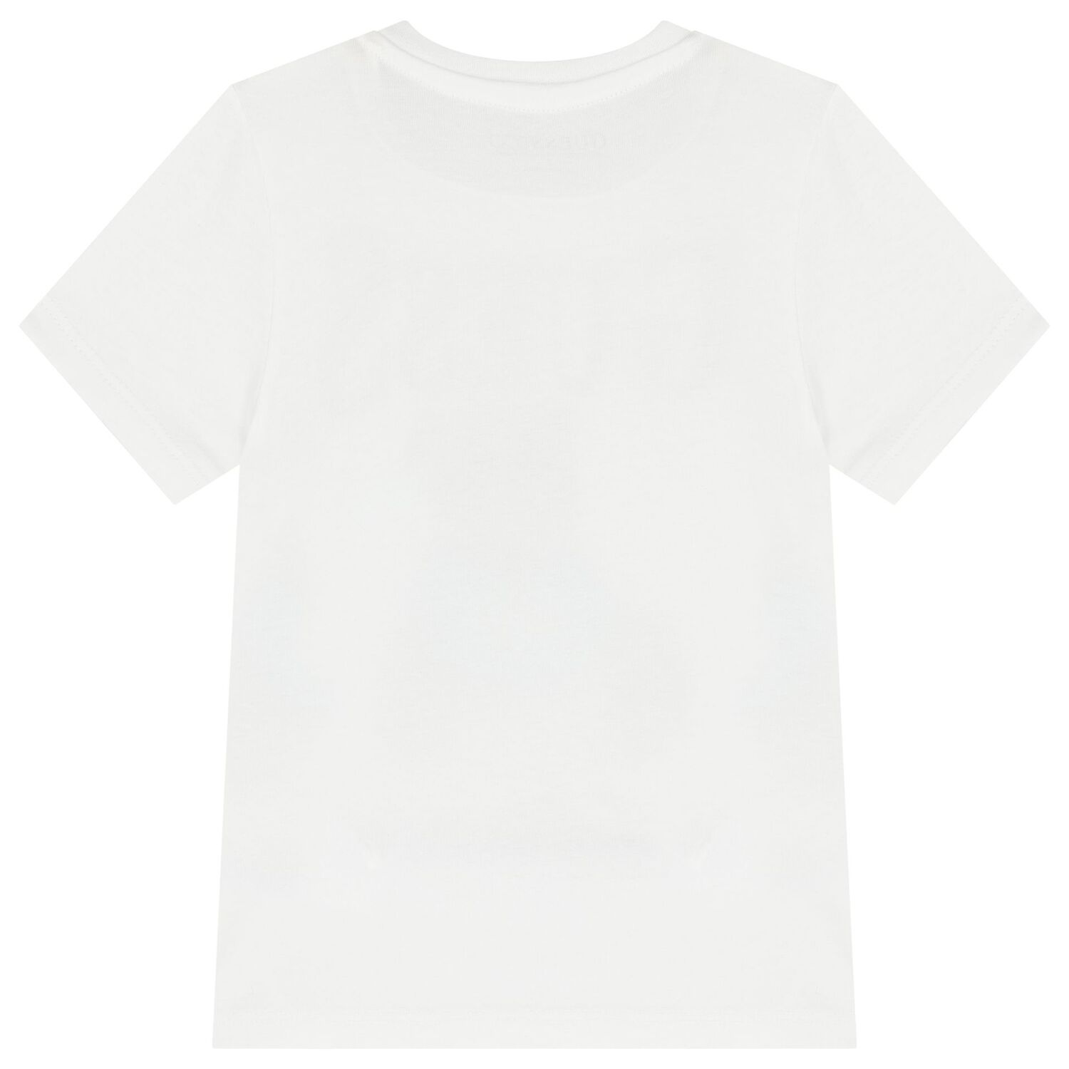 Girls White Cotton Bear Logo T-Shirt, 2, hi-res