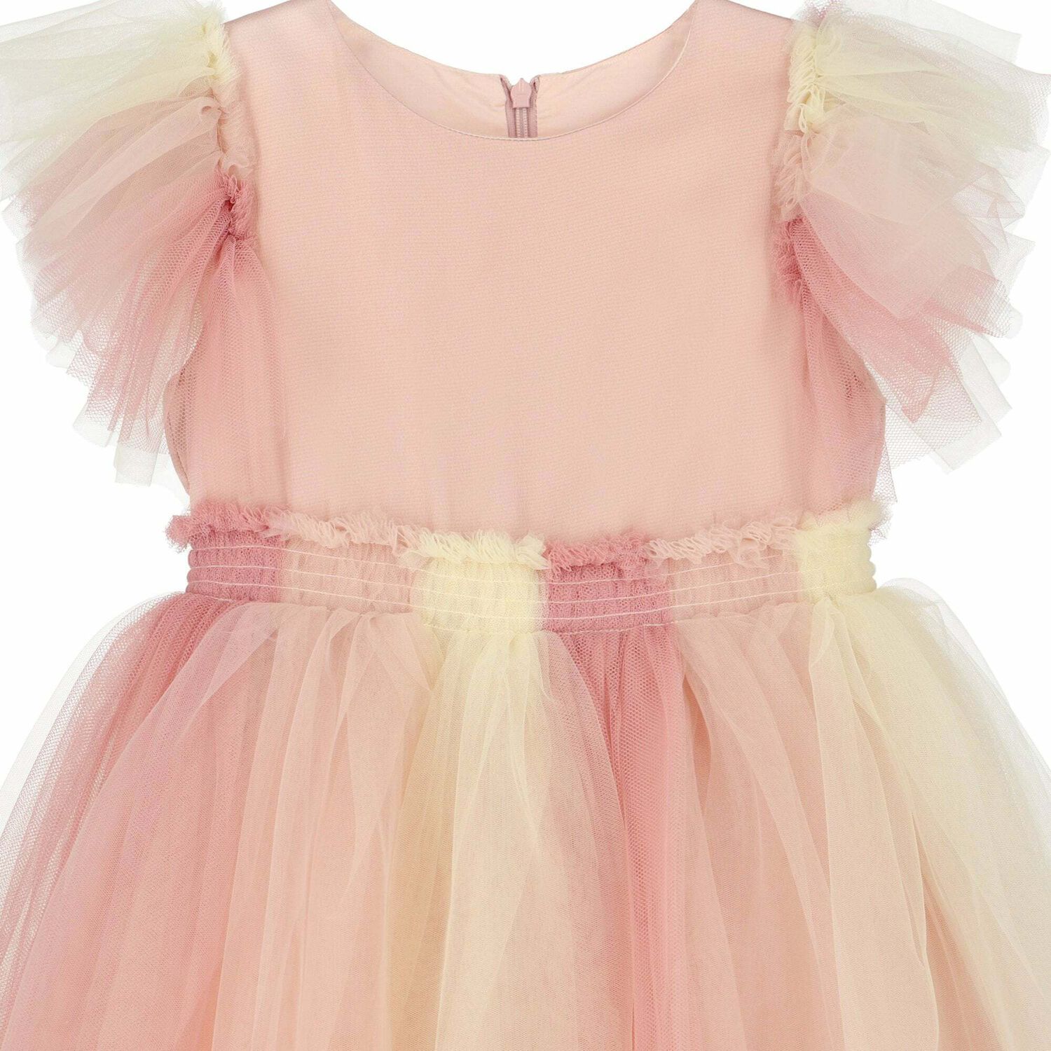 Girls Pink Ombre Tulle Dress, 1, hi-res image number null