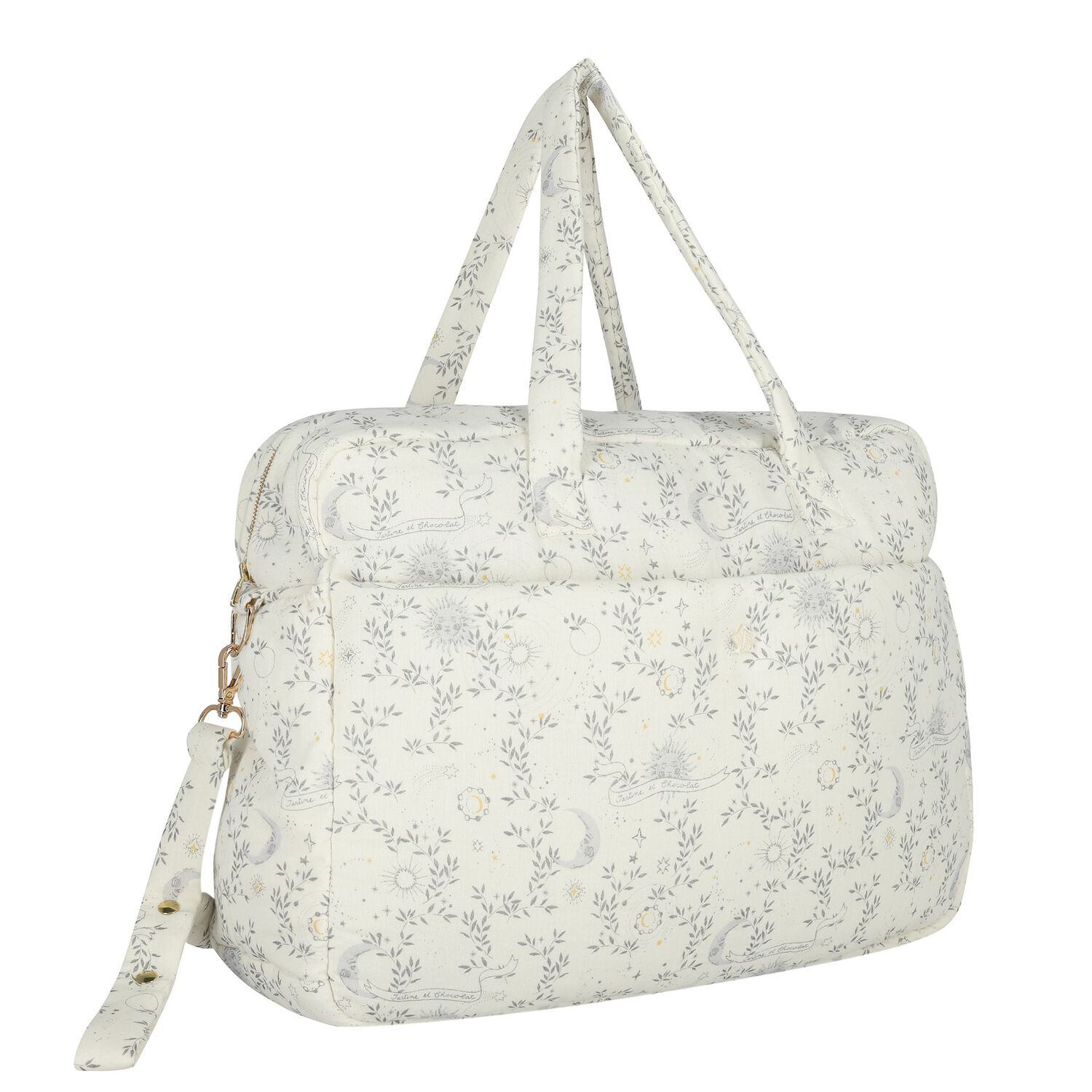 Ivory & Grey R&ecirc;ve &eacute;toil&eacute; Baby Changing Bag, 1, hi-res