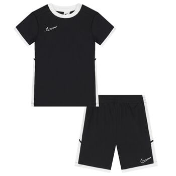 Boys Black Logo Dri-Fit Shorts Set
