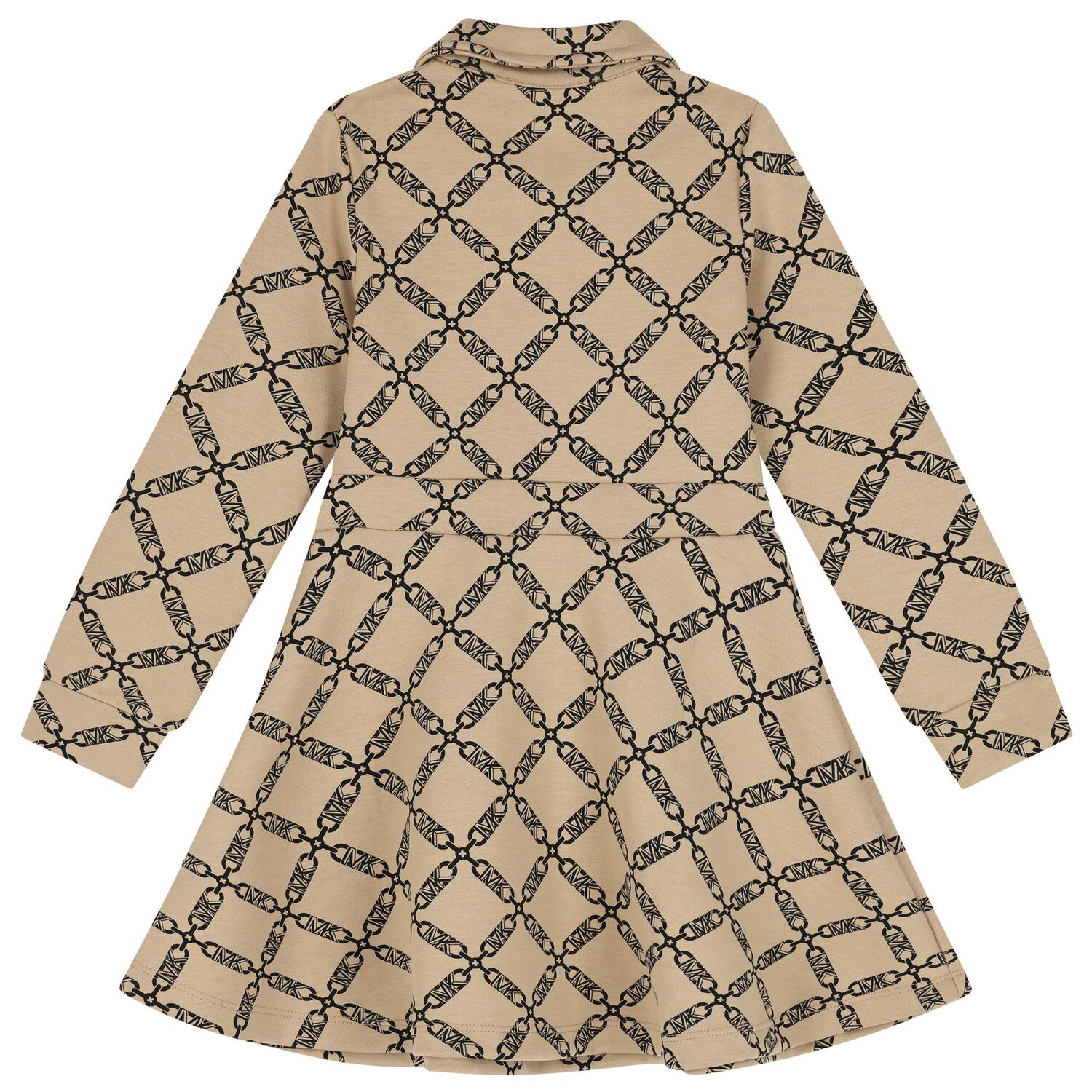 Girls Beige Logo Polo Dress, 1, hi-res image number null