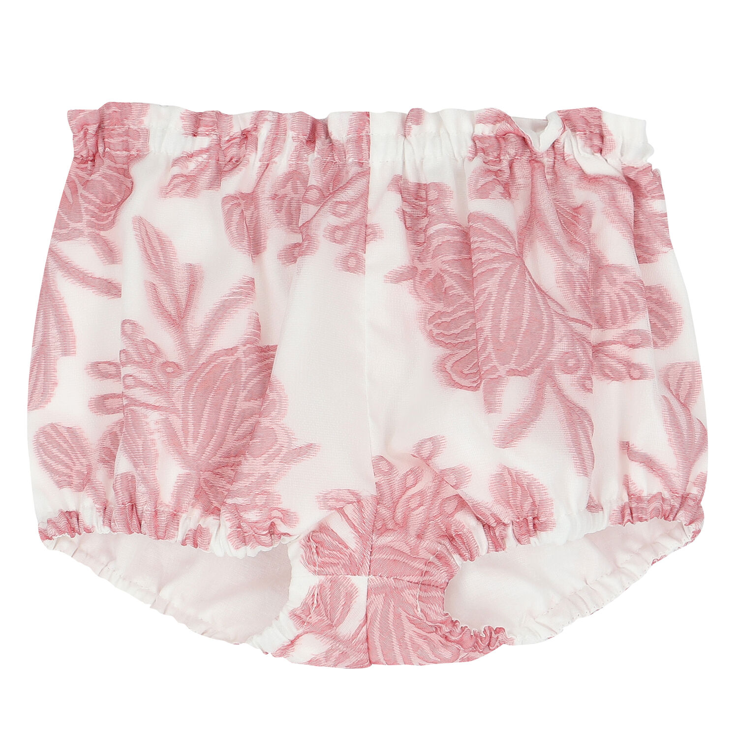 Baby Girls White & Pink Floral Organza Dress, 1, hi-res image number null