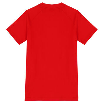 Girls Red Logo T-Shirt Dress