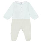 Baby Boys Blue Logo Babygrow, 2, hi-res