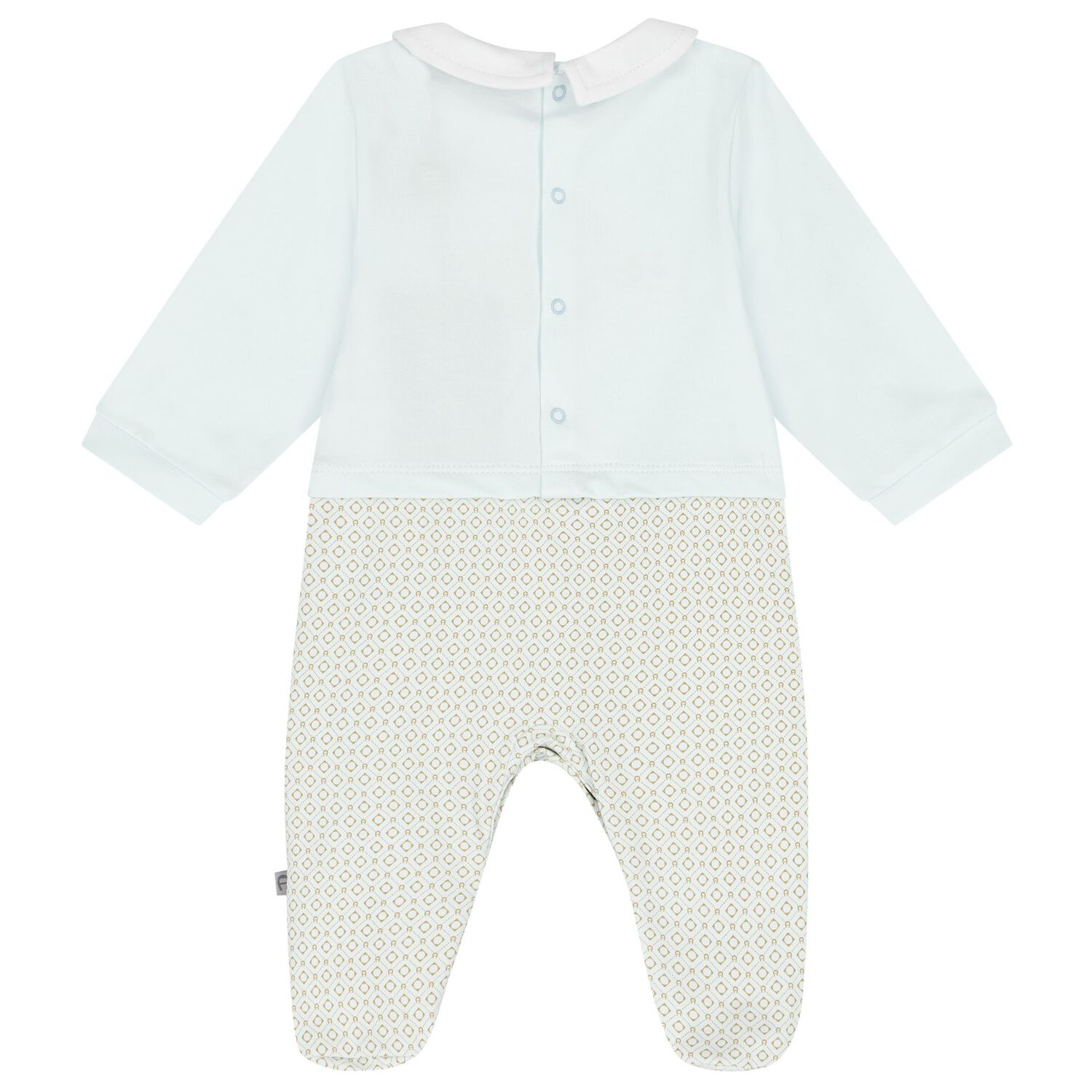 Baby Boys Blue Logo Babygrow, 2, hi-res image number null