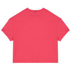 Girls Pink Logo T-Shirt, 1, hi-res