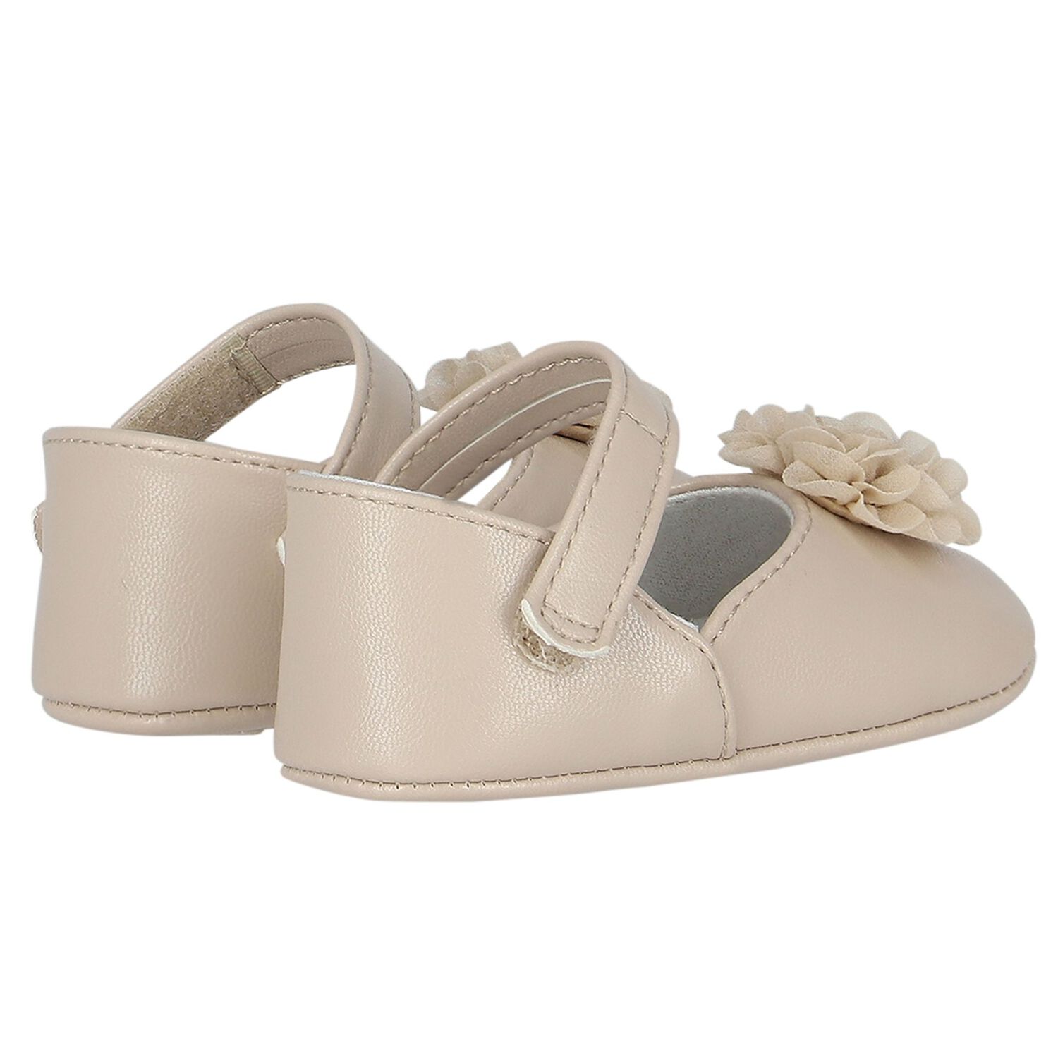 Baby Girls Ivory Pre Walker Shoes, 4, hi-res image number null