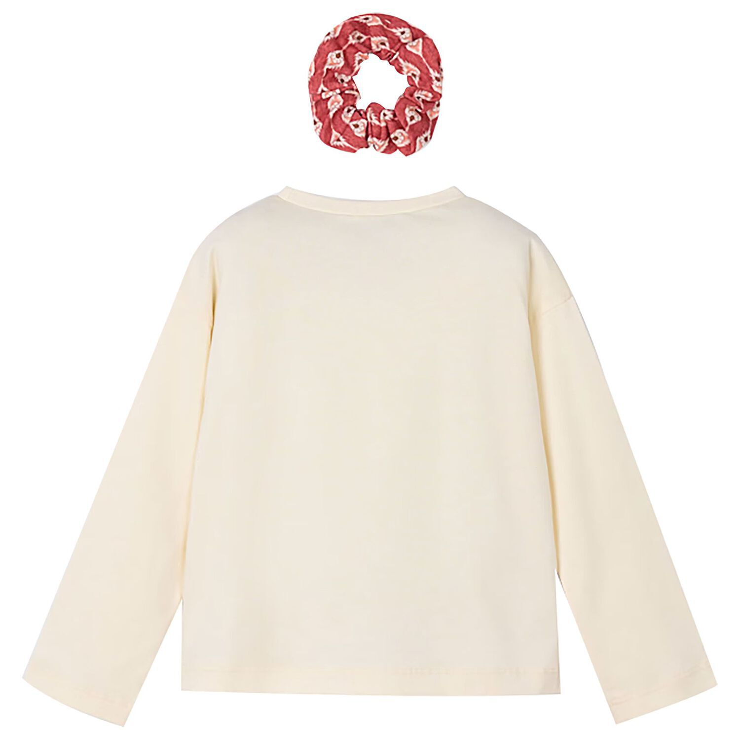 Girls Ivory Long Sleeve Top Set, 1, hi-res image number null