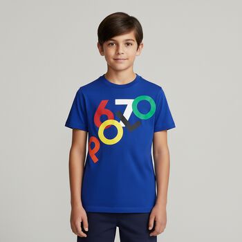 Boys Blue Logo T-Shirt