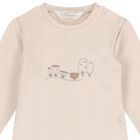 افرول بطبعه قطار باللون البيج والابيض ( 2 قطعه ) , 1, hi-res