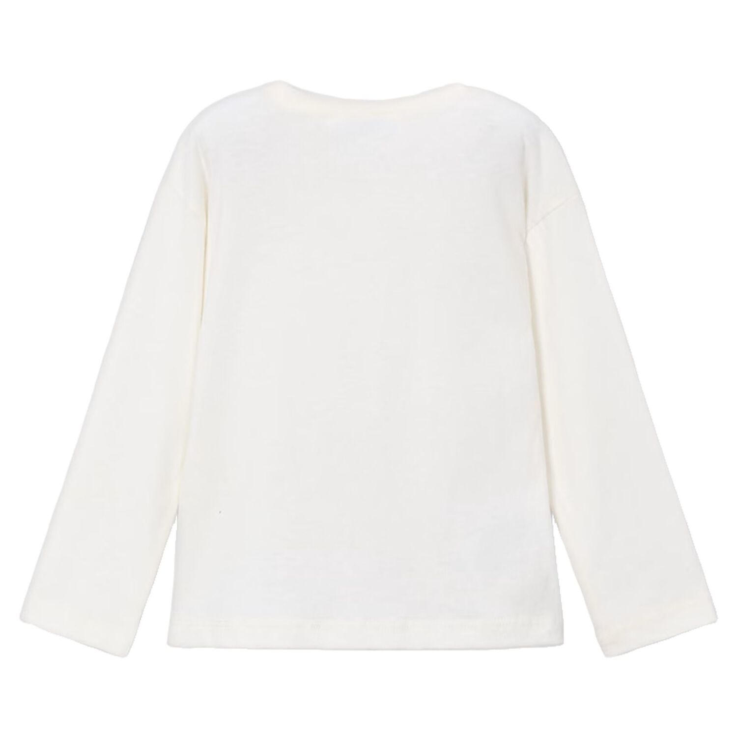 Girls Ivory Embellished Long Sleeve Top, 3, hi-res