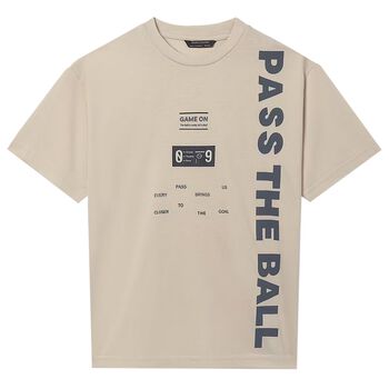 Boys Beige T-Shirt