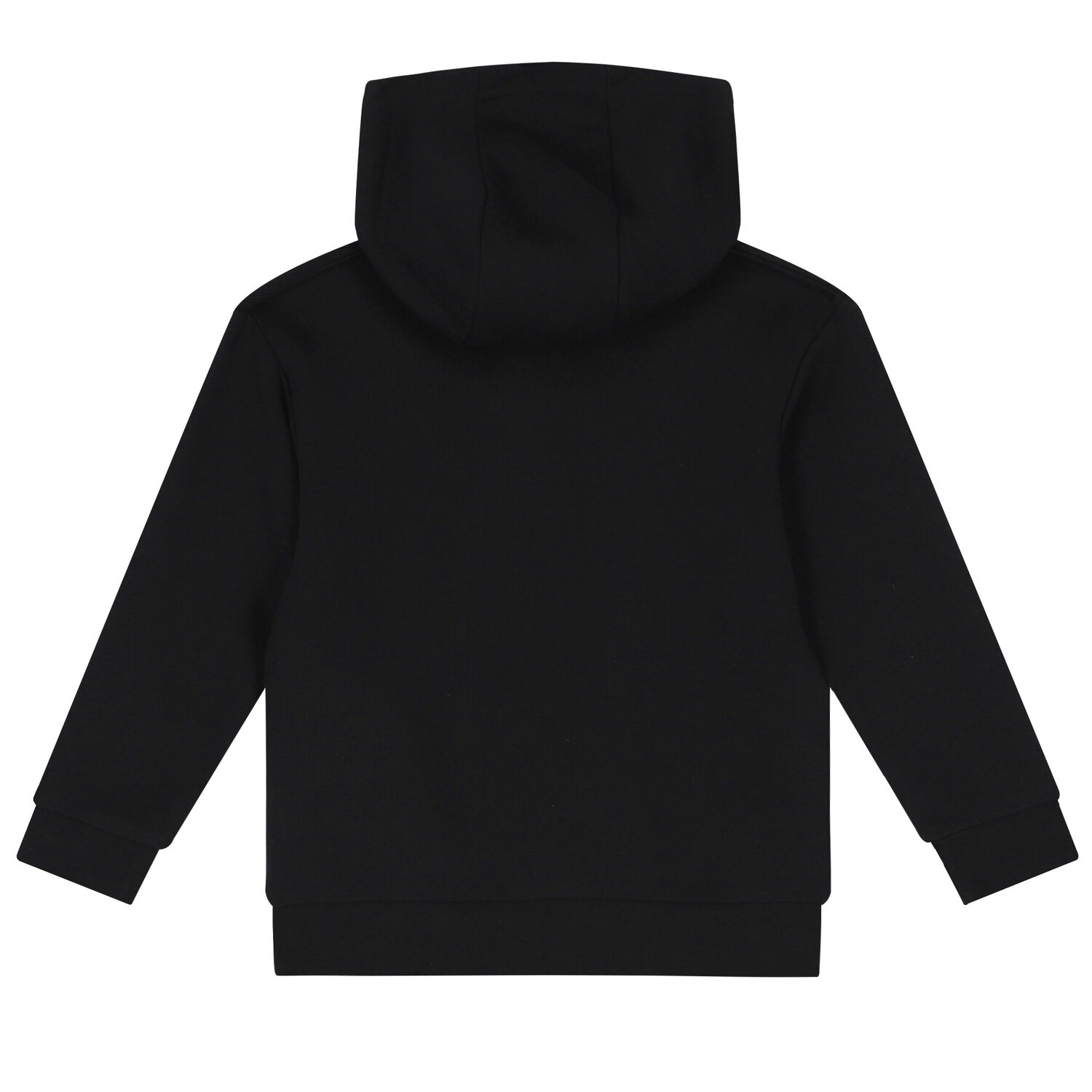 توب هودي بسحاب بالشعار باللون الاسود للاولاد, 1, hi-res