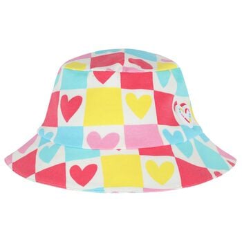 Girls Multi-Coloured Hearts Hat