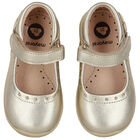 Baby Girls Gold Pre Walker Shoes, 2, hi-res