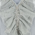 فستان بنات مزين باللون الرمادي, 1, hi-res