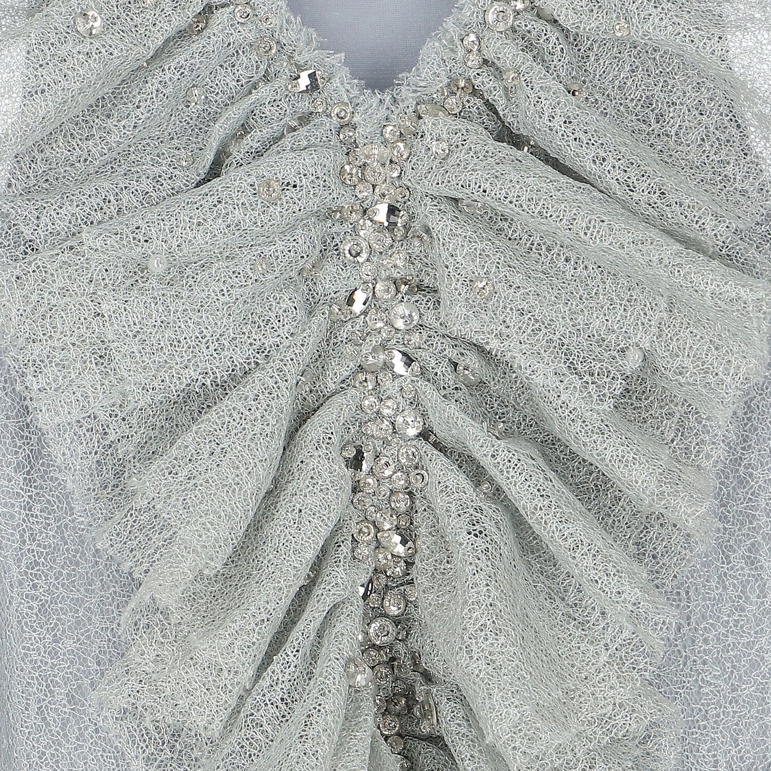 فستان بنات مزين باللون الرمادي, 1, hi-res image number null