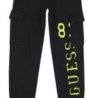 Boys Black Logo Joggers, 1, hi-res