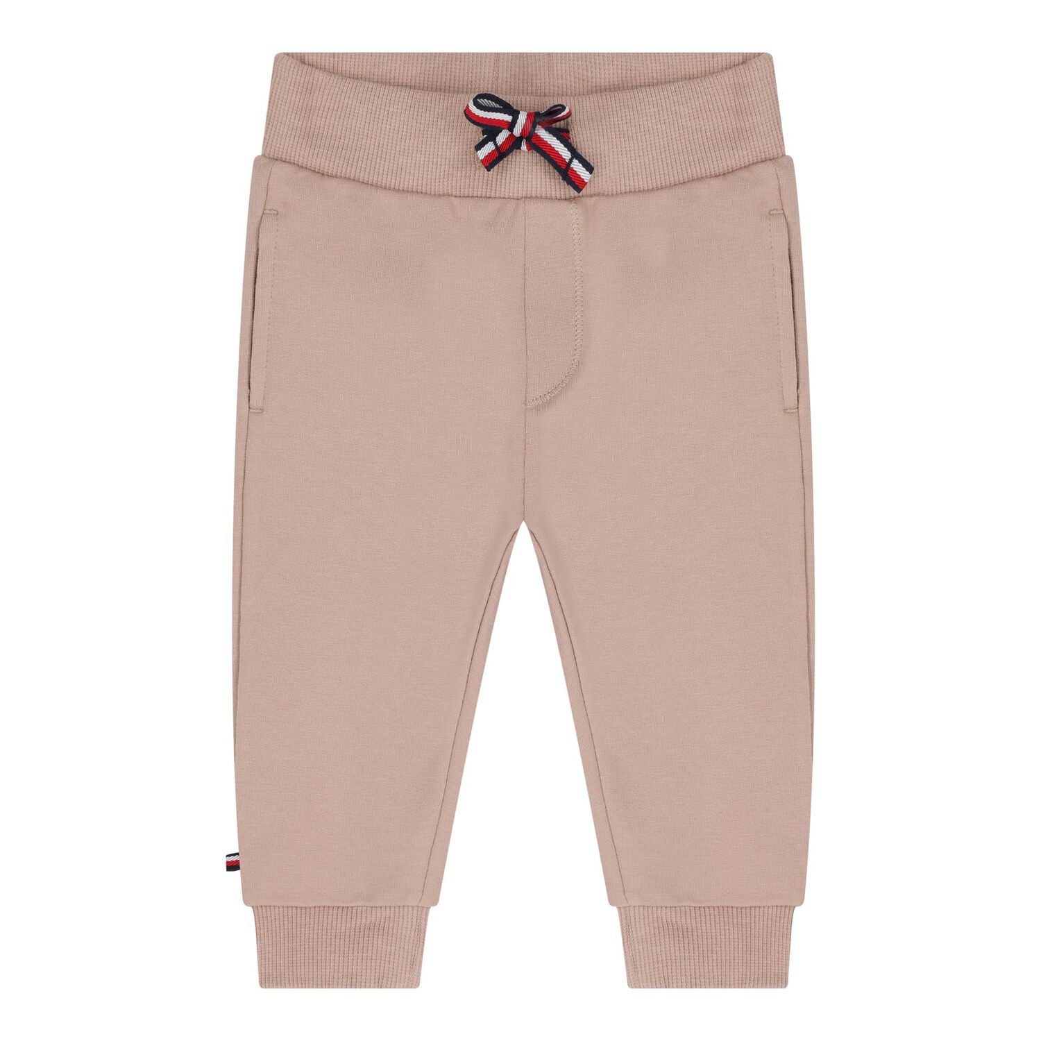 بدلة رياضية للأطفال بالشعار باللون البيج للأولاد, 2, hi-res